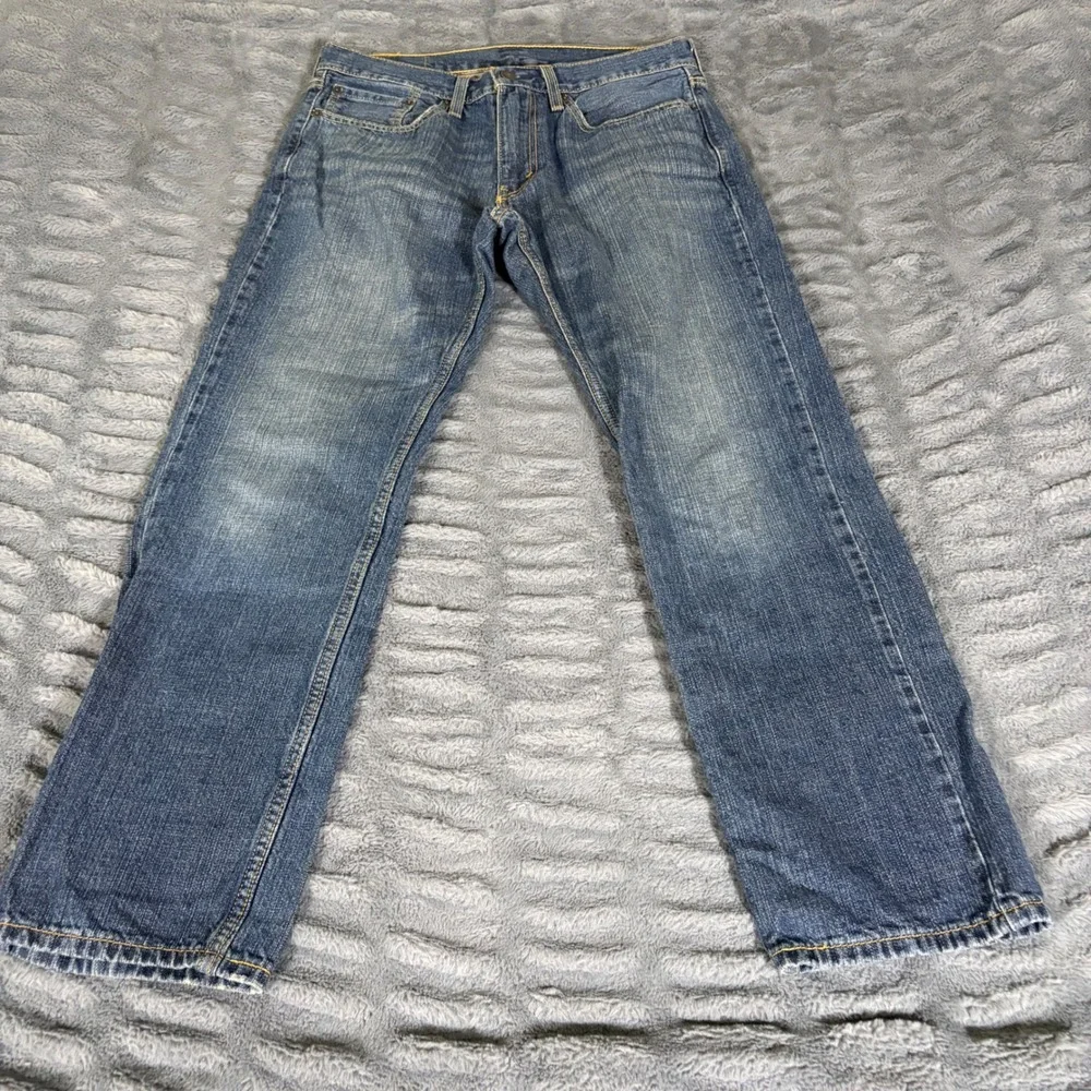 Levis 559 Mens Relaxed Straight Leg Jeans Medium Wash Blue 31x30 Cotton AQ494